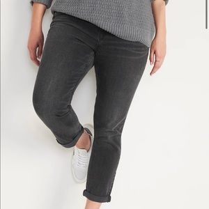 Old Navy Black Wash Boyfriend Jeans Size 18